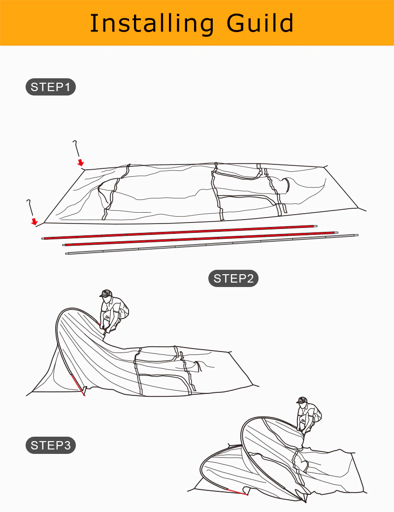 Cheap Goat Tents  New Opalus Tunnel Tent Ultralight Outdoor Camping Sleeping Tent 3 Person Double Layer Backpacking Tents Weatherproof Tents 